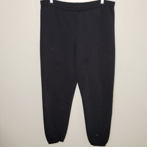VINTAGE 90s Soffe Adult Medium Sweatpants Joggers Baggy Black Made In USA *READ*